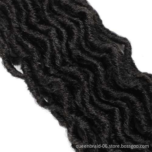 Synthetic Hair Crochet Hair Extension Jumbo Wavy Faux Gypsy locs For Black Women African Roots Dreadlocs Synthetic Braiding